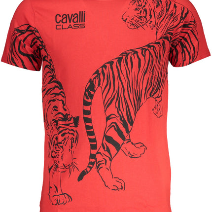Cavalli Class Herren-Kurzärmeliges T-Shirt Beige