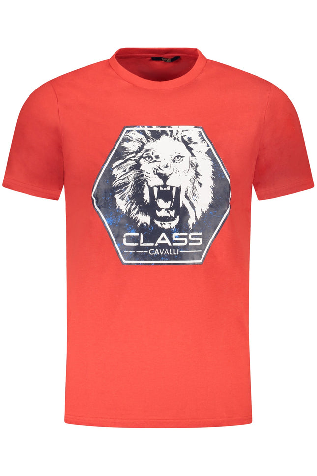 CAVALLI CLASS KURZARM T-SHIRT HERREN ROT
