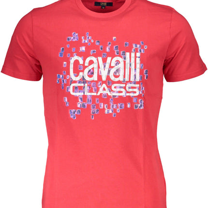 CAVALLI CLASS KURZARM T-SHIRT HERREN ROT