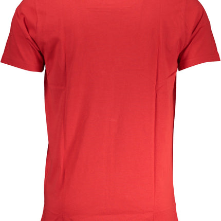 CAVALLI CLASS HERREN-KURZARM-T-SHIRT ROT