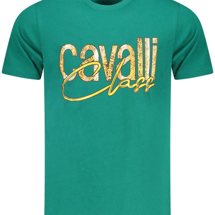 Cavalli Class Kurzarm-T-Shirt Herren Grün
