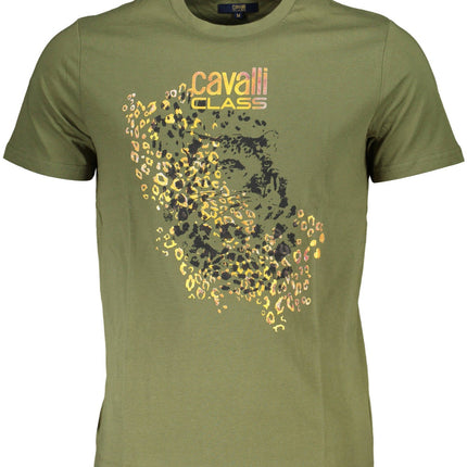 Cavalli Class Kurzarm-T-Shirt Herren Grün