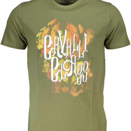 CAVALLI CLASS KURZARM-T-SHIRT HERREN GRÜN