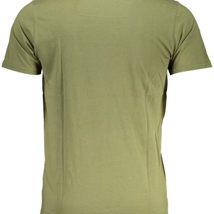 CAVALLI CLASS GRÜNES KURZÄRMELIGES HERREN-T-SHIRT