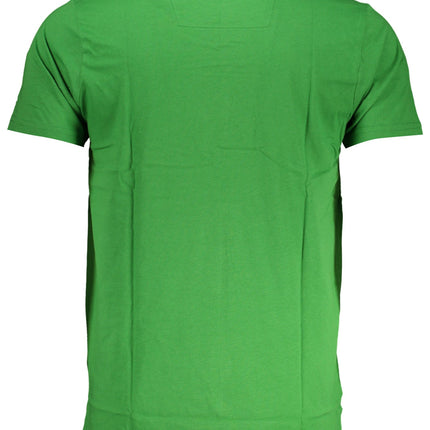 Cavalli Class Grünes Kurzärmeliges Herren-T-Shirt