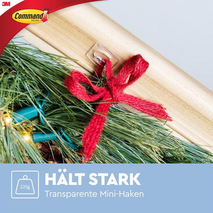 Command™ Mini-Haken, transparent, mit transparenten Strips, 17006CLR | Packung (1 Stück)