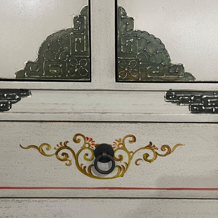 Vintage Asia Handbemalter asiatischer Schrank Kommode - Art. 2023-1