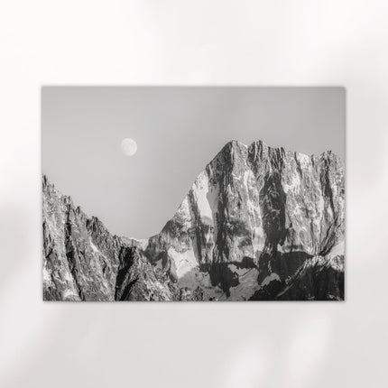 Grandes Jorasses – Chamonix, France (black & white)