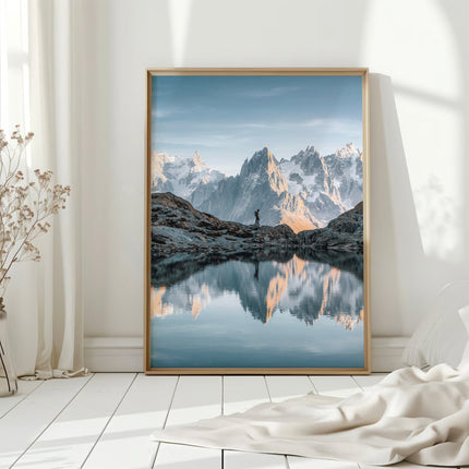Lac Blanc Print – Aiguilles de Chamonix Reflection Photography