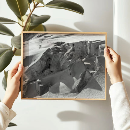 Glacier de Taconnez Wall Art Print | Chamonix Glacier Photography