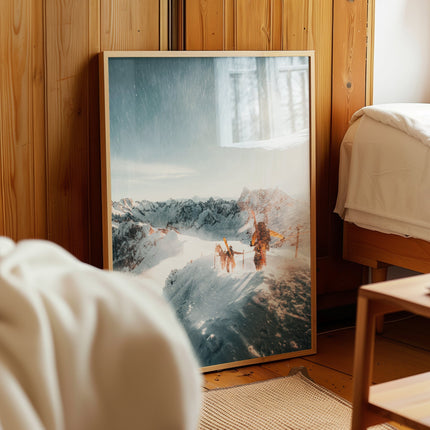 Skiers on Vallée Blanche – Chamonix, France