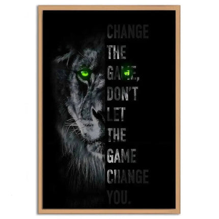 Change the game - Leinwandbild Motivation (Canvas) kaufen bei Linkreich – Jetzt entdecken!
