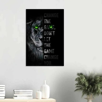 Change the game - Leinwandbild Motivation (Canvas) kaufen bei Linkreich – Jetzt entdecken!