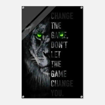 Change the game - Leinwandbild Motivation (Canvas) kaufen bei Linkreich – Jetzt entdecken!