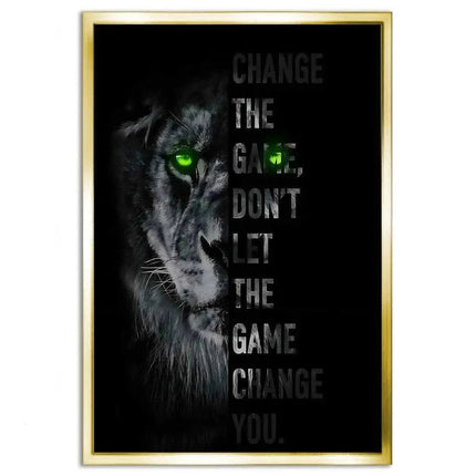 Change the game - Leinwandbild Motivation (Canvas) kaufen bei Linkreich – Jetzt entdecken!