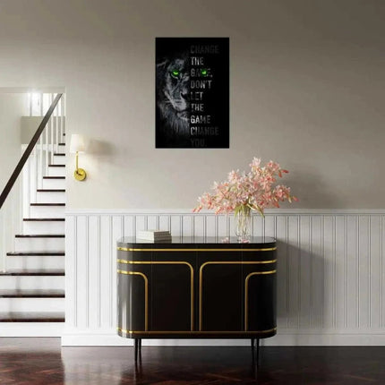 Change the game - Leinwandbild Motivation (Canvas) kaufen bei Linkreich – Jetzt entdecken!