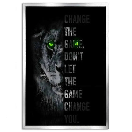 Change the game - Leinwandbild Motivation (Canvas) kaufen bei Linkreich – Jetzt entdecken!