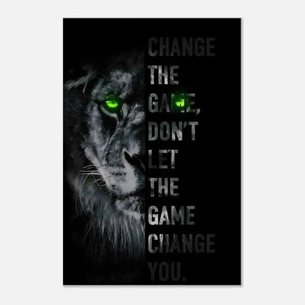 Change the game - Leinwandbild Motivation (Canvas) kaufen bei Linkreich – Jetzt entdecken!