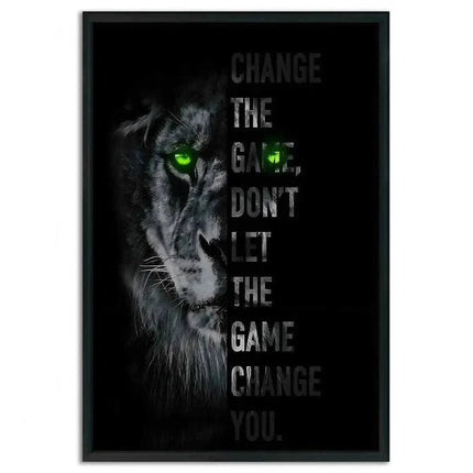 Change the game - Leinwandbild Motivation (Canvas) kaufen bei Linkreich – Jetzt entdecken!