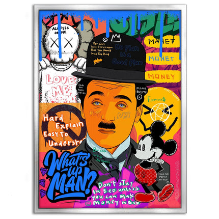 Charlie Chaplin - Leinwandbild Pop Art (Canvas) kaufen bei Linkreich – Jetzt entdecken!