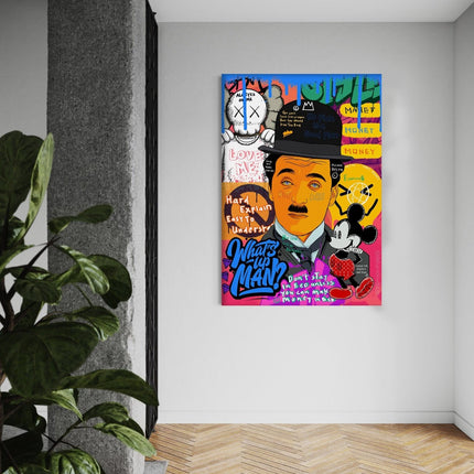 Charlie Chaplin - Leinwandbild Pop Art (Canvas) kaufen bei Linkreich – Jetzt entdecken!
