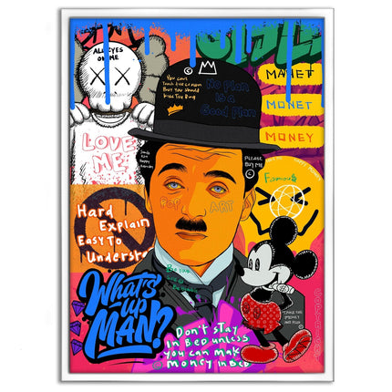 Charlie Chaplin - Leinwandbild Pop Art (Canvas) kaufen bei Linkreich – Jetzt entdecken!