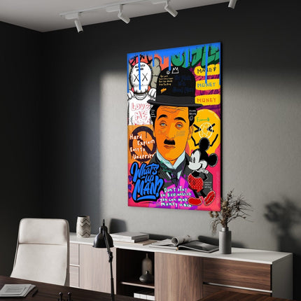 Charlie Chaplin - Leinwandbild Pop Art (Canvas) kaufen bei Linkreich – Jetzt entdecken!