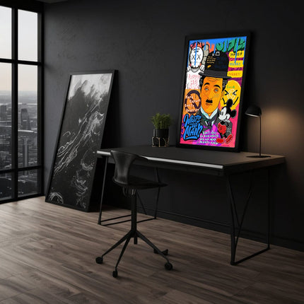 Charlie Chaplin - Leinwandbild Pop Art (Canvas) kaufen bei Linkreich – Jetzt entdecken!