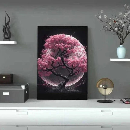Cherry Blossom Tree - Leinwandbild Japanisch (Canvas) kaufen bei Linkreich – Jetzt entdecken!