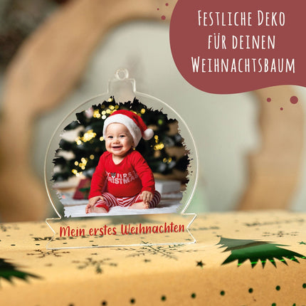 SEO. Christbaumschmuck aus Acryl - Foto - Weihnachtsanhänger - Linkreich