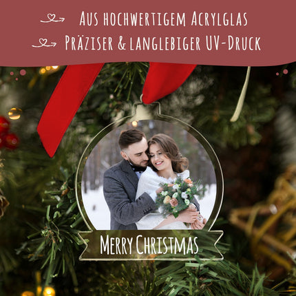 SEO. Christbaumschmuck aus Acryl - Foto - Weihnachtsanhänger - Linkreich