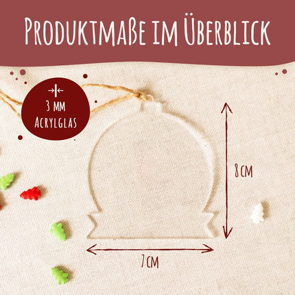 SEO. Christbaumschmuck aus Acryl - Foto - Weihnachtsanhänger - Linkreich
