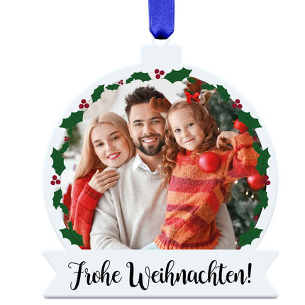 SEO. Christbaumschmuck aus Acryl - Foto - Weihnachtsanhänger - Linkreich