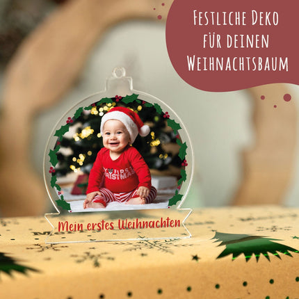 SEO. Christbaumschmuck aus Acryl - Foto - Weihnachtsanhänger - Linkreich