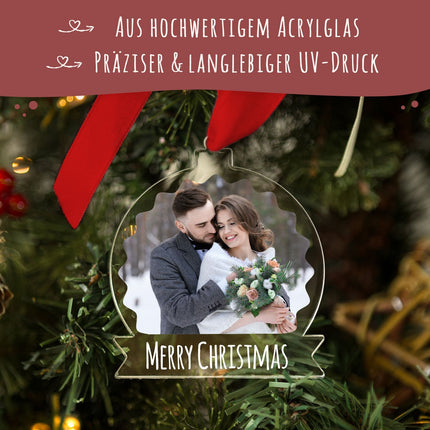 SEO. Christbaumschmuck aus Acryl - Foto - Weihnachtsanhänger - Linkreich