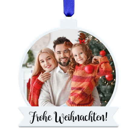 SEO. Christbaumschmuck aus Acryl - Foto - Weihnachtsanhänger - Linkreich