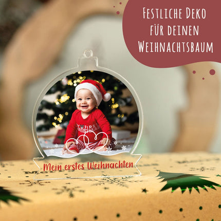SEO. Christbaumschmuck aus Acryl - Foto - Weihnachtsanhänger - Linkreich