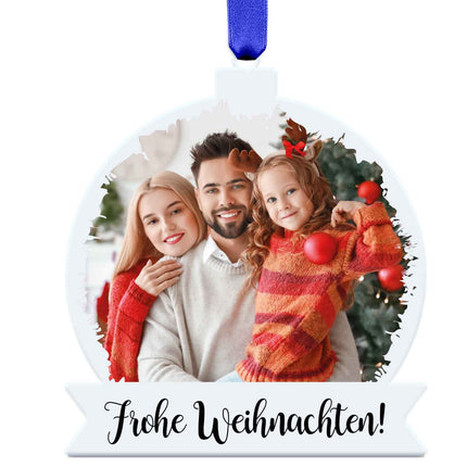 SEO. Christbaumschmuck aus Acryl - Foto - Weihnachtsanhänger - Linkreich