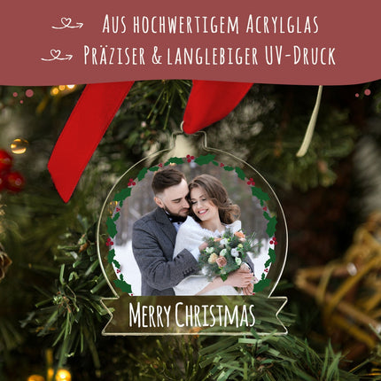 SEO. Christbaumschmuck aus Acryl - Foto - Weihnachtsanhänger - Linkreich