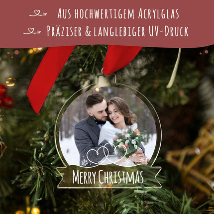 SEO. Christbaumschmuck aus Acryl - Foto - Weihnachtsanhänger - Linkreich