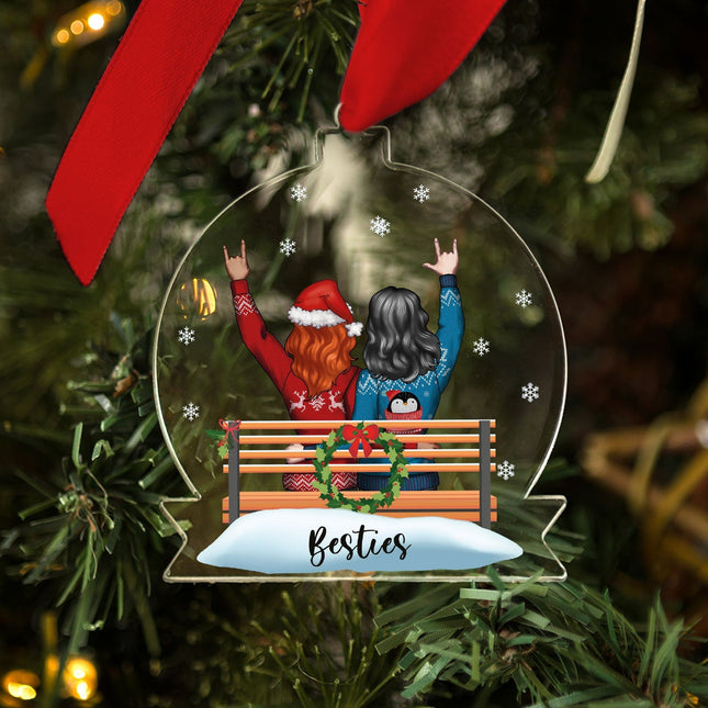 SEO. Christbaumschmuck aus Acryl - Konfigurator Freundinnen - Weihnachtsanhänger - Linkreich