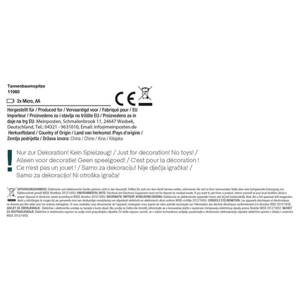 Christbaumspitze 35cm Baumspitze Weihnachten Metall Glitzer LED Stern B - WARE (Weihnachtsstern LED) kaufen bei Linkreich – Jetzt entdecken!