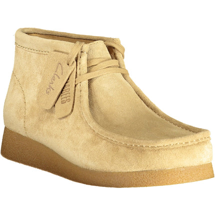 Clarks Herren Sneaker – Beige Sportschuhe mit Wildleder für Herbst/Winter
