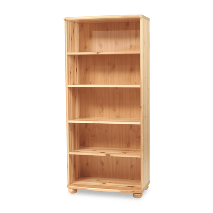 SEO. Claudia Büroschrank Dielenschrank | mit 5 - Regalfächern | 100% Bio Kiefer Massivholz - Natur Linkreich
