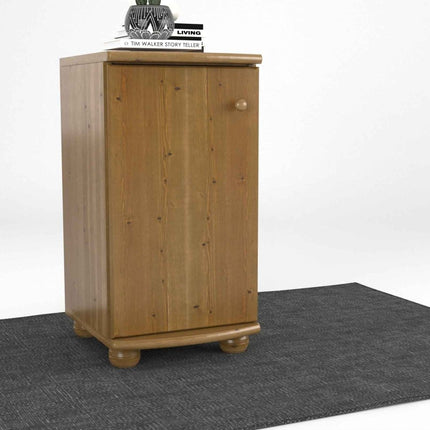 SEO. Claudia Kommode Sideboard | Anrichte | 1-Türig | 100% Bio Kiefer Massivholz - Antik Kiefer Linkreich