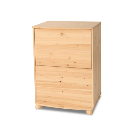 SEO. Claudia Wäscheschrank Kiefer Massivholz - Wäschebox Kommode aus 100% Bio-Material - Natur Linkreich