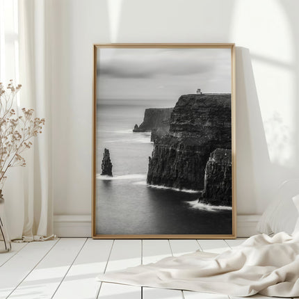 Cliffs of Moher Black & White Wall Art Print – Ireland Photography
