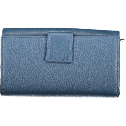 SEO. COCCINELLE Damen-Geldbörse Schwarz – Elegante Portemonnaies aus Leder für Herbst/Winter - Blau Linkreich