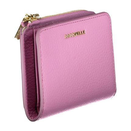 COCCINELLE Damen Geldbörse Braun – Italienische Leder-Geldbörse mit Münzfach