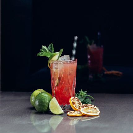 Cocktail Rezepte 3.0 Glasstrohhalme mit gravierten Maßen für perfektes Mixen - 6er Set (Glastrinkhalme) kaufen bei Linkreich – Jetzt entdecken!